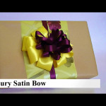luxury satin bow