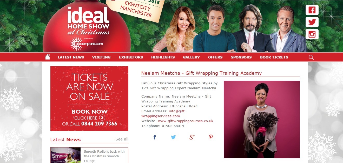 Ideal Home Show Manchester – Gift Wrapping Demonstrations