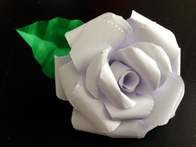 HOW TO MAKE A PAPER FLOWER ROSE WEDDING BOUQUET 