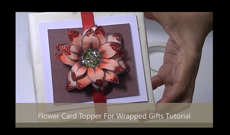 HOW TO MAKE A PAPER FLOWER FOR CARD MAKING & GIFT WRAPPING