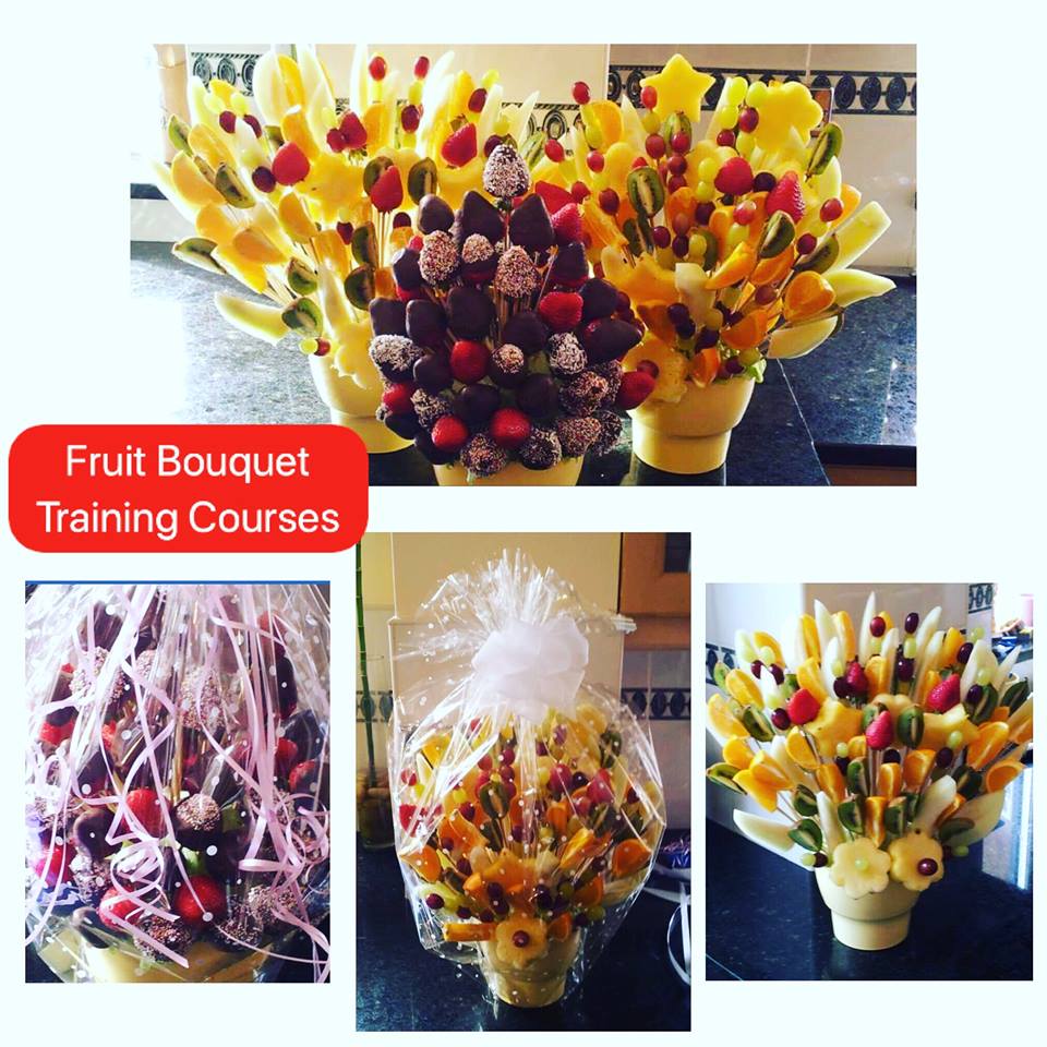 Fruit Bouquet Training course | Neelam Meetcha Gift Wrapping Expert UK Designer & Paper Craft ...