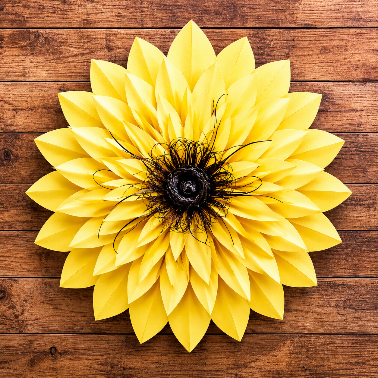 Yellow Paper Flower Tutorial